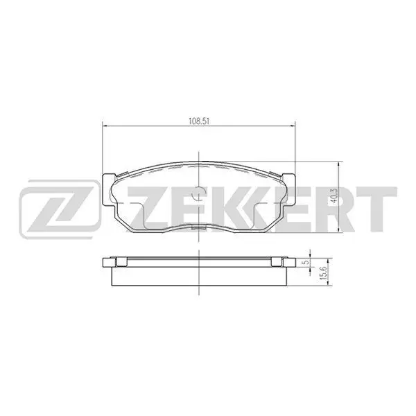 Колодки торм. диск. перед Nissan Sunny(B11 B12 N13) 82- Suba