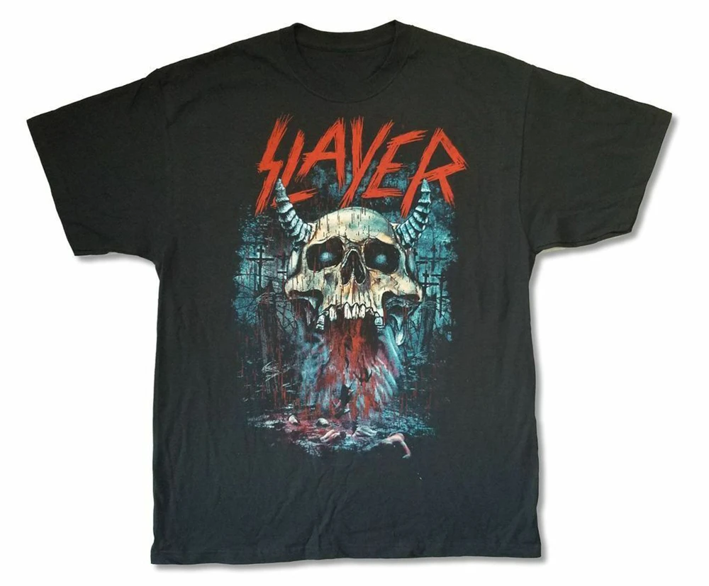Slayer Bloody Rain Tour 2015 черная футболка новая группа Merch для молодежи среднего возраста