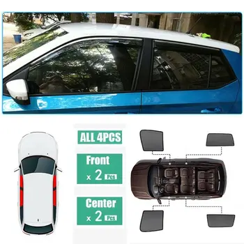 

For Skoda Fabia 4Pcs Windows Sunshade UV Ray Protector Mesh Block Privacy Visor