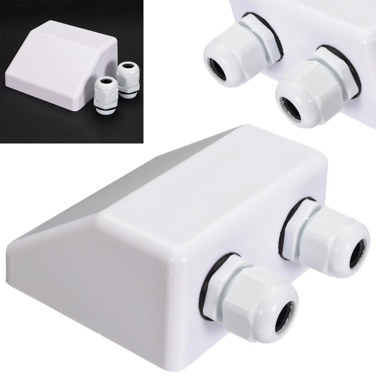

1 pcs 3.93"x3.54"x1.96" Durable Waterproof Cable Entry Box Sheds And Other Roof Panels Installation Electrical Equipment