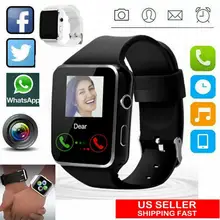 A1 impermeável relógio inteligente sem fio gsm sim telefone câmera para android/ios