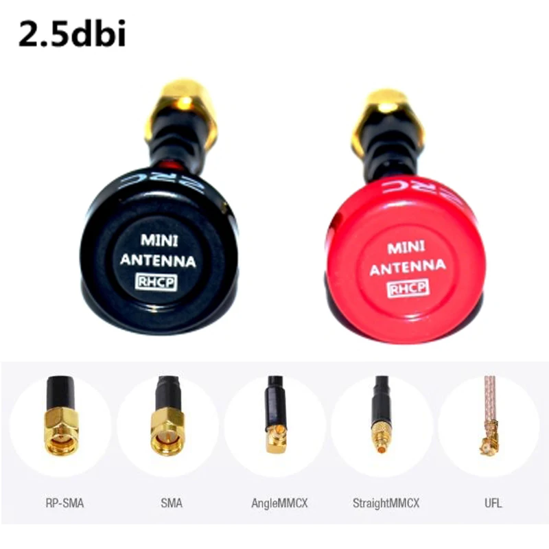 Sucette 3 5.8G 2.5dBi RHCP Super Mini antenne FPV SMA / RP-SMA/UFL/droite antenne pour Drone RC FPV quadrirotor