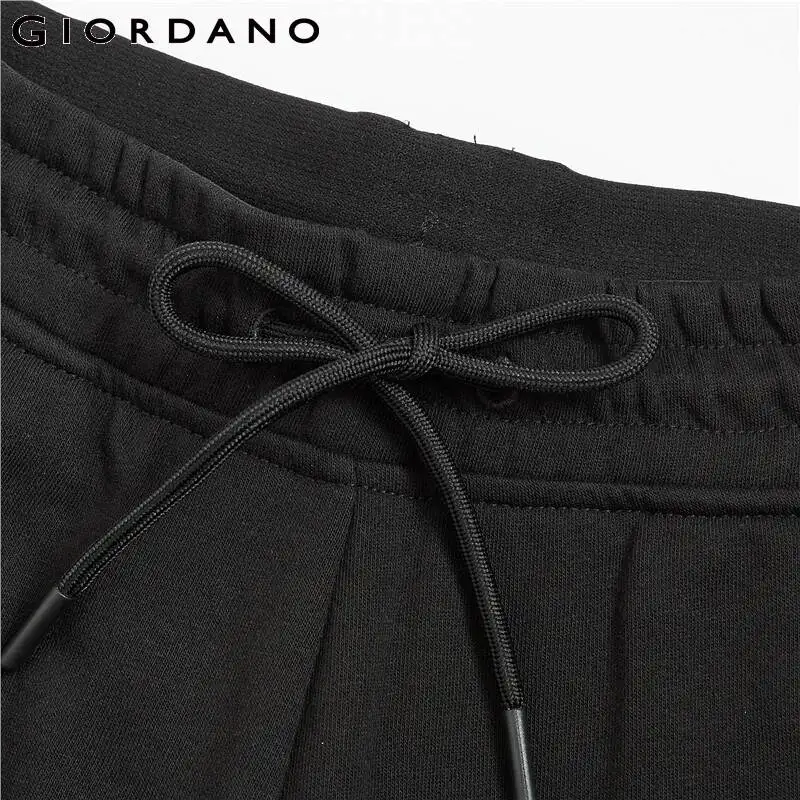 Giordano женские брюки на шнурке треники из хлопка средняя талия повседневные брюки карман средняя Thinckness Pantaloni Femmin 05419146