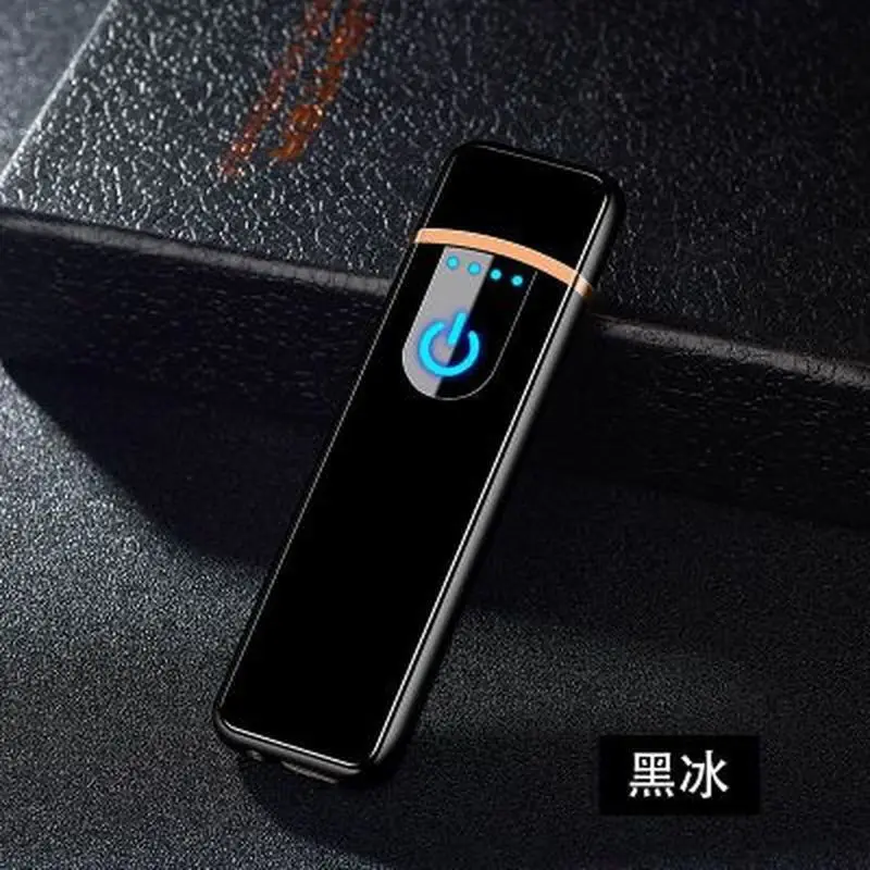 So Cool usb зарядка Зажигалка сенсорный экран электронные зажигалки для сигарет маленькая перезаряжаемая электрическая зажигалка ветрозащитный подарок для мужчин