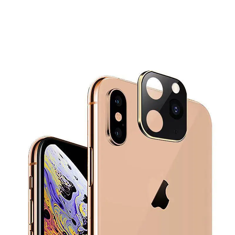 For x xs max Adesivo наклейка на Рассеиватель камеры для Iphone Xr Xs Макс. Секунды изменяются на 11 Pro Макс. Поддельные наклейки для камеры s для Iphone 11 задняя крышка - Цвет: For x xs max