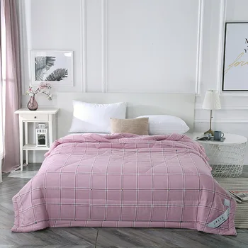 

Spring and Autumn Pure Cotton Air Conditioner Quilt Summer Cooler Summer Thin Single Student Summer Quilt Double Bed
