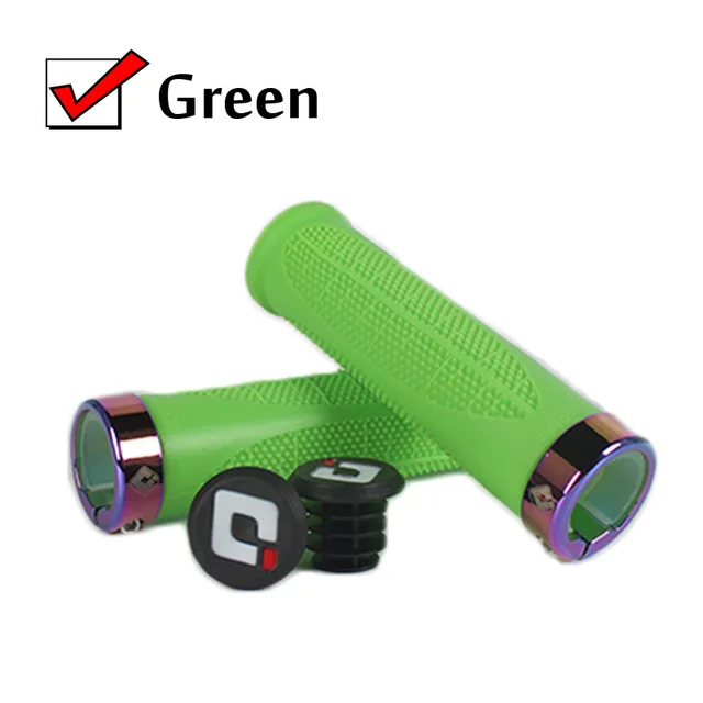 ODI Colored Locking Ring Bike Handlebar Grips MTB Soft-Non Slip Grips Damping Aluminum Alloy Lock Ring Cycling Parts Green