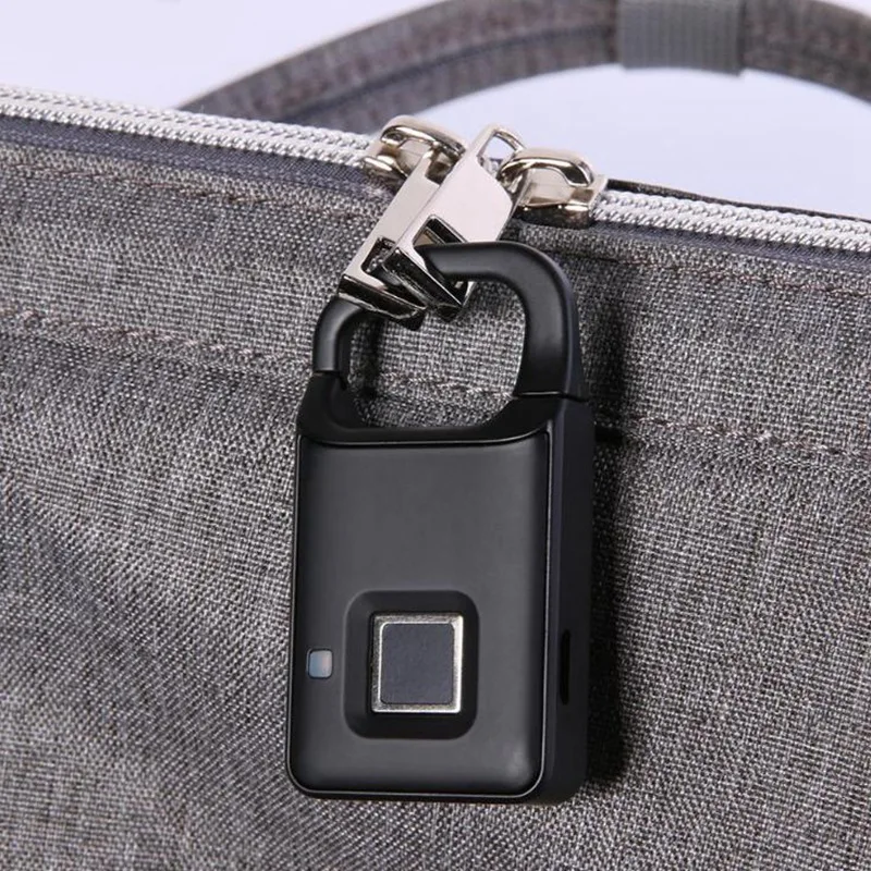 P4 USB Перезаряжаемый смарт-замок без ключа с отпечатком пальца, Противоугонный замок для безопасности, дверной багажный рюкзак, сумка с замком для отпечатков пальцев