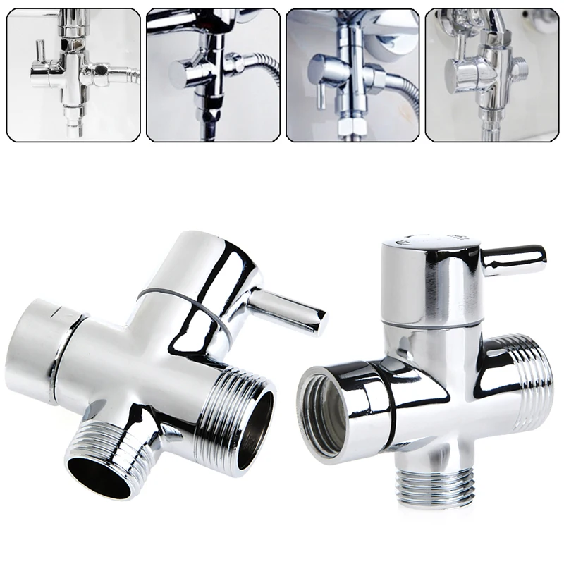 

New T-adapter 3 Ways Valve For Diverter Bath Toilet Bidet Sprayer Shower Head