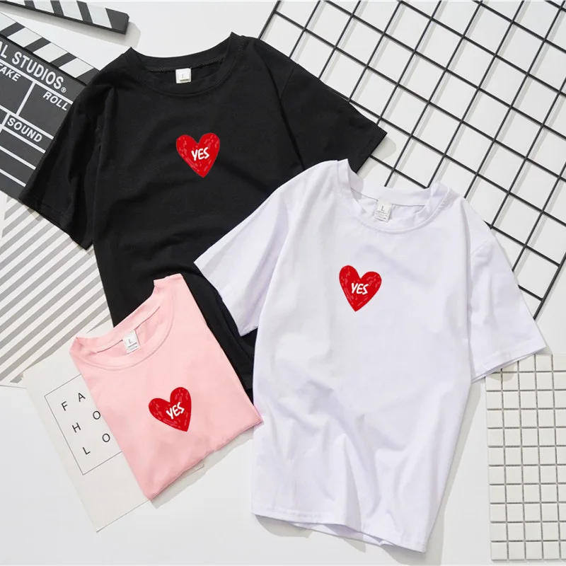 

Photo Shoot Version New Style Spring WOMEN'S Dress Crew Neck Short Sleeve Couple Clothes Students Business Attire Fashion Casual