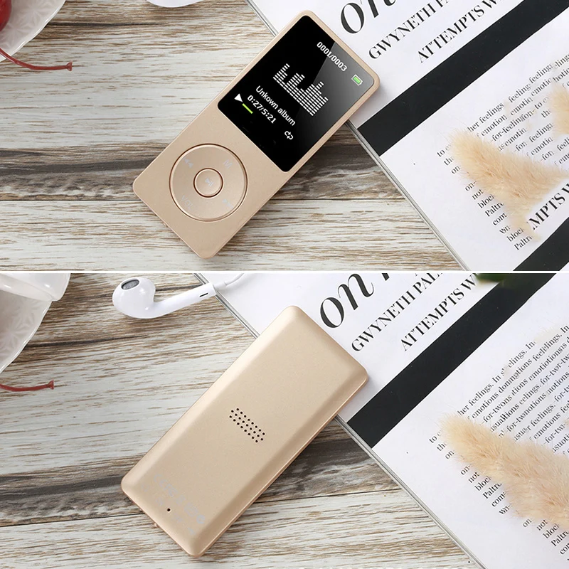 gold Latest Version 8GB 70 Hours Playback MP3 Lossless Sound Music Player High Sound Quality Lossless Sound Music Player - Цвет: gold