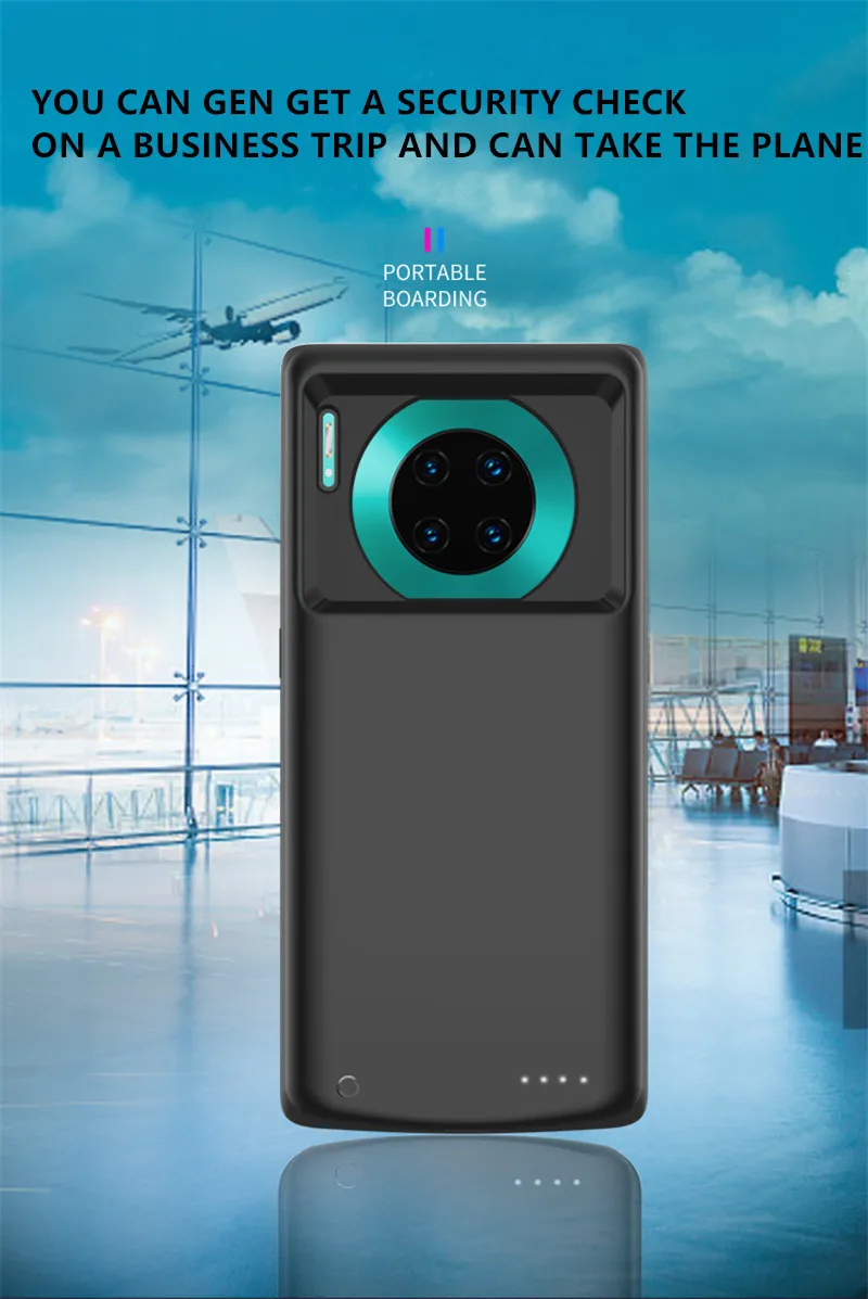 Чехол s для huawei mate 30 Pro, портативный чехол для зарядки аккумулятора, 6500 мА/ч, внешний аккумулятор, быстрое зарядное устройство, чехол для аккумулятора