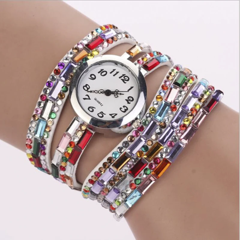 

Fashion Roman Women's Quartz Watches Leather Winding Alloy Ore Glass Ladies Wrist Watch Casual Clock Reloj mujer Montre femme