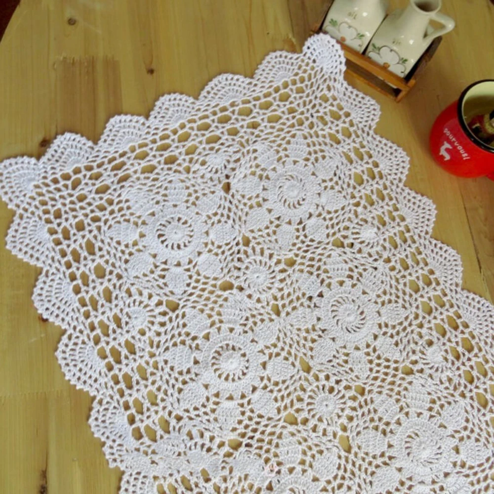 40x60cm Tablecloth Handmade French Cafe Hotel Vintage Rectangle Cotton | Дом и сад