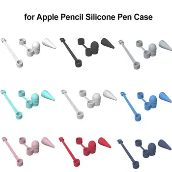 

3Pcs Soft Silicone Stylus Pen Case Cap for Apple Pencil Protective Cases Nib Protective Cover Tablet Stylus Protective Case Kit