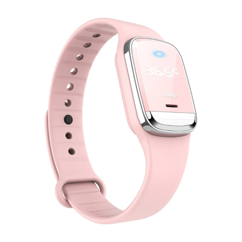 2.36x1.77x3.94in 3in1 Portable Electronic Repeller, ultrasonic Repellent Bracelet /  The Thermometer &Watch