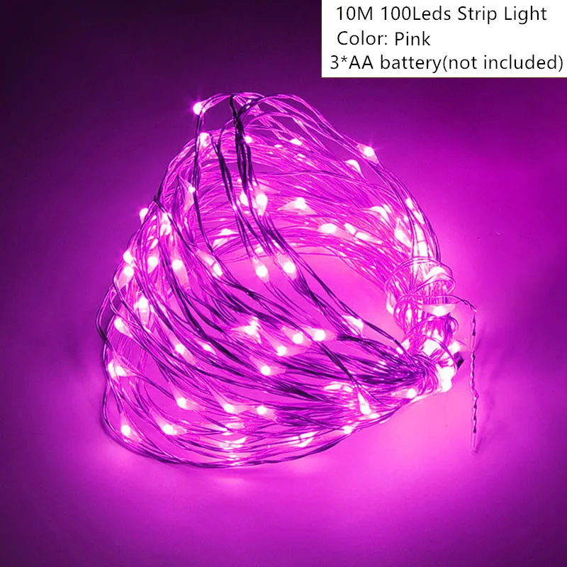 10M Pink Новогодний Рождественский чулок новогодний мешок Подарочный мешок конфет Noel рождественские украшения для дома Natal Navidad носок Декор рождественской елки - Цвет: 10M Pink