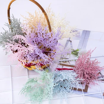 Mini planta de flor de hoja de bellota Artificial para boda, decoración de corona para el hogar, bricolaje, álbum de recortes, accesorios de Navidad, 10 Uds.