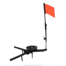 DEUKIO зимняя ледяная рыболовная удочка с подставкой, складные удочки для подледной рыбалки, держатель для удочки, маленький треугольный кронштейн с красным флагом