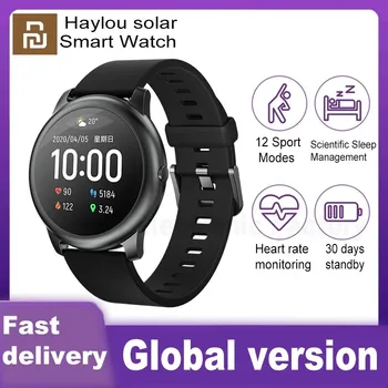 

Xiaomi Solar Smart Watch IP68 Waterproof Sport Fitness Sleep Heart Rate Monitor Bluetooth LS05 SmartWatch For iOS Android