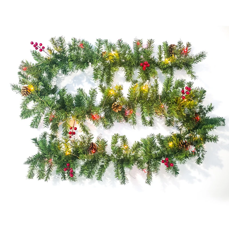 

Christmas Luminous Door Rattan Home Furnishing Handrail Window Decorations Light