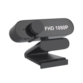 

1080P Webcam Built-In Dual Microphones Full Hd Video Camera For Pc Usb Plug Wide Angle Free Drive
