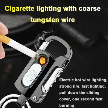 

Band Bottle Opener Kerosene Lighter Multi-function Key Ring Outdoor Waterproof Portable Metal Keychain Petrol Lighters