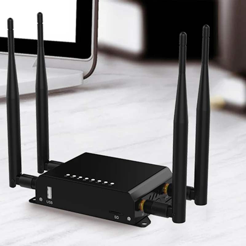 WE826-T 4G модем роутер Lte роутер 2,4G Wi-Fi ретранслятор 4x5DBi внешняя антенна Wifi с sim-картой и USB слотом-EU Plug