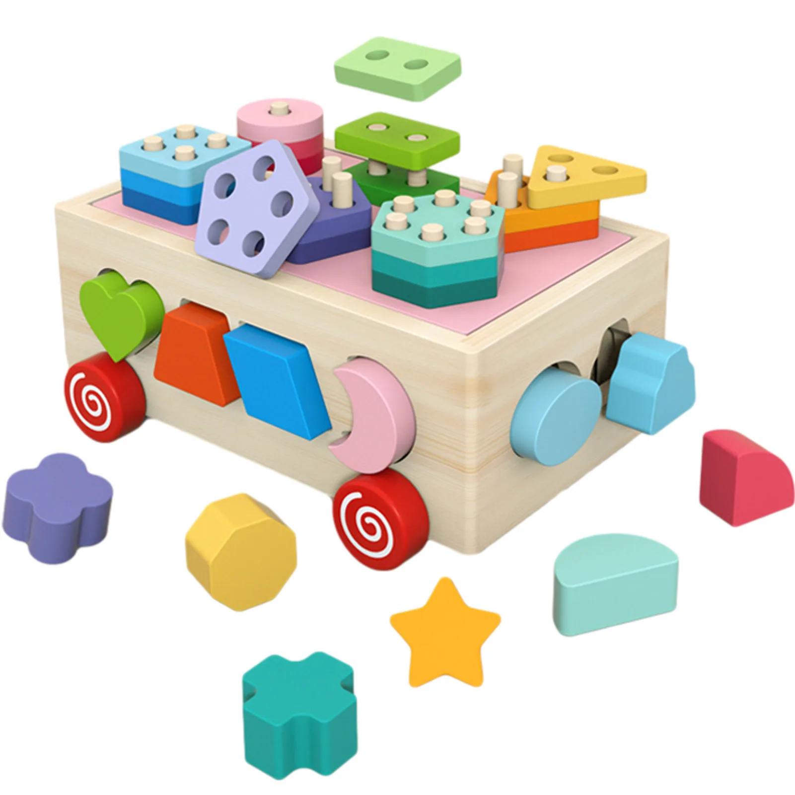 Details about   Kid Toy Wooden Building Block Puzzle Montessori Preschool Learning Gift Fun Game 