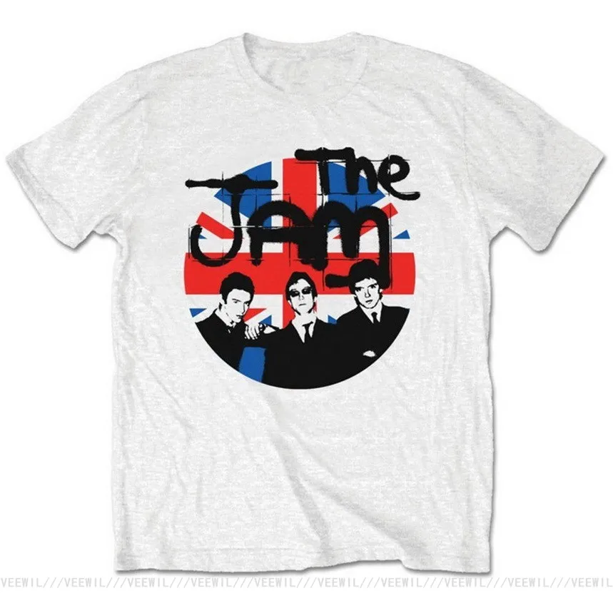Модные футболки для девочек с коротким рукавом мужская летняя The Jam 'Union Джек