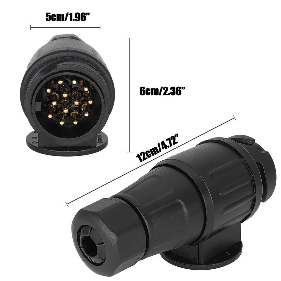 Adattatore Per Rimorchio Da 13 Pin A 7 Pin Presa A 13 Pin Per Rimorchio Auto Trattore Roulotte Portabici 86966820