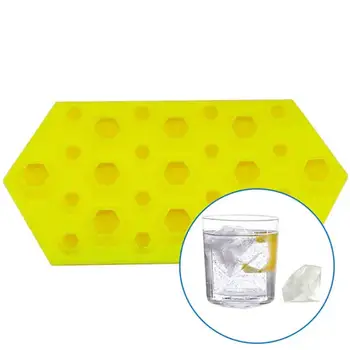 

1pcs 27 Grid Silicone Ice Cube Tray Molds DIY Desert Cocktail Juice Maker 4 color Square Mould Kitchen Bar tools 23x12x2.5cm