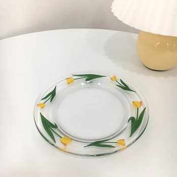 

1Pc Household Tableware Creative Breakfast Dish for Kitchen Salad Home