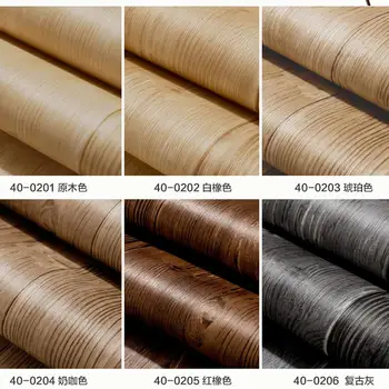 

10m waterproof retro style wood PVC wallpaper for bedroom living room office kitchen wall papers home decor bedroom decor wall
