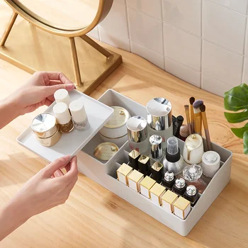 

Lipstick Holder Cosmetics Storage Box Desktop Drawer Mask Finishing Box Jewelry Skin Care Product Partitioning Dressing Box