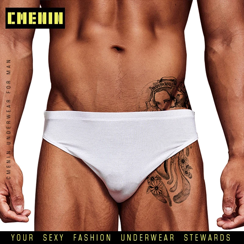 4Pcs/lot New Brand Modal Sexy Gay Men Underwear Bikini Men Briefs Solid Breathable Mens Briefs Underwear Shorts Men's Underwear 5