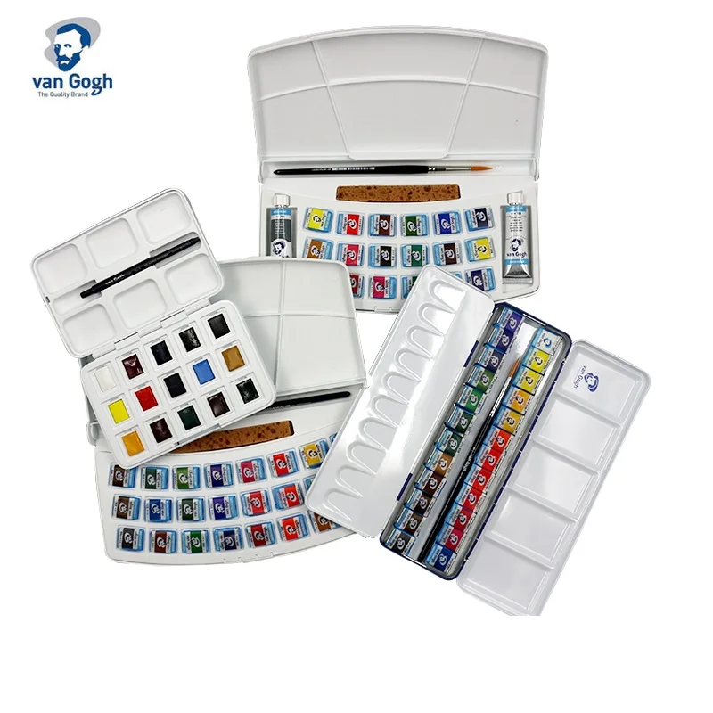 Royal Talens | van Gogh aquarelverf - 15-set 12 3 pocket box