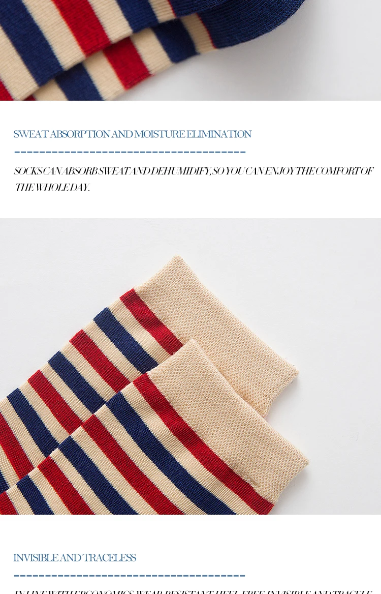 Мужские носки хлопковые повседневные полосатые флаги английская Мода с принтом 200 игла носки двойной высокий осень и зима