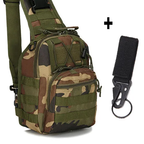 Походная тактическая сумка для альпинизма, военный походный рюкзак, тактическая сумка, походная сумка, охотничий рюкзак 600D - Цвет: Jungle 1 key