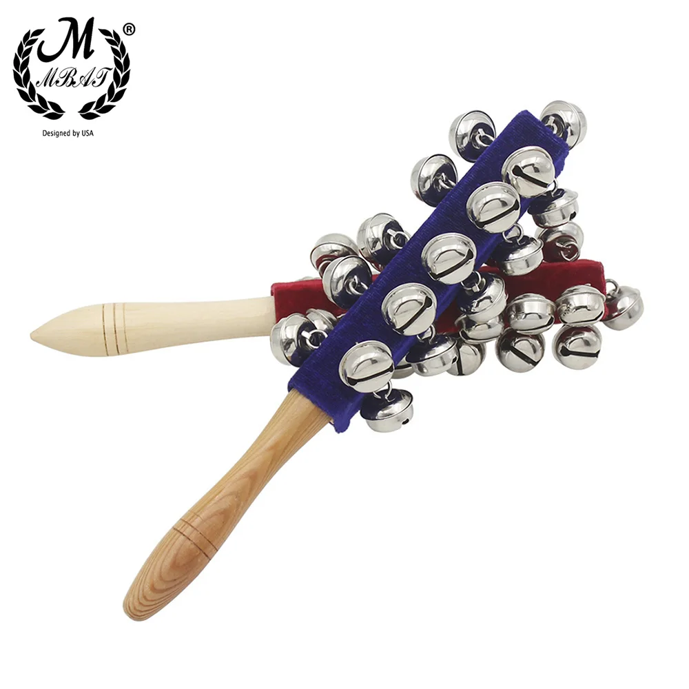 M MBAT Wooden Orff Instruments 21 Bell Rod Toys Early Education Musical Instruments Stick Shaker Musical Toy for Children Kid