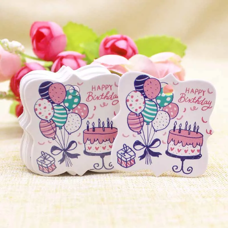 Wedding Paper Gift Label Tag 50pcs DIY Party Hang Tags Birthday Wedding Favors Gift Decorative Supply