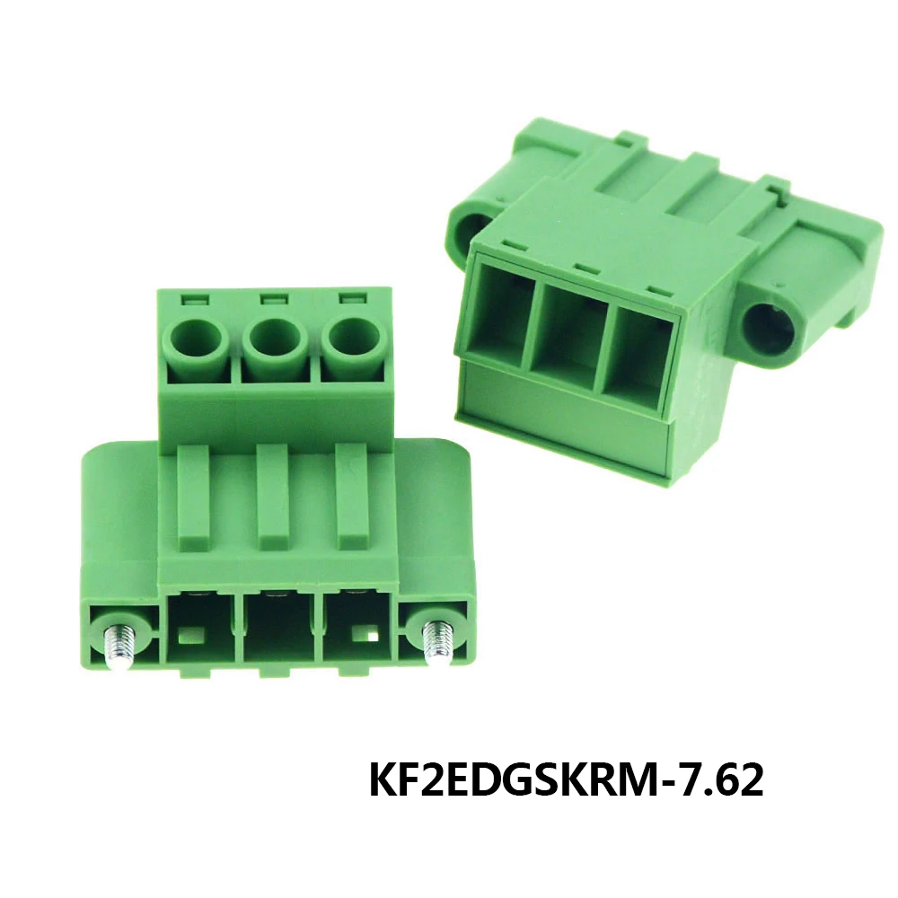 2019 Новый высокотоковый подключаемый PCB клеммный блок KF2EDGSKRM-7.62 2 P 3 P 5 P 6 P 8 P 9 P 10 P разъем с фиксированным отверстием