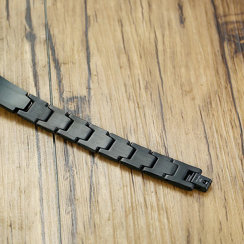 FXM браслет из нержавеющей стали manbracelet прибытие IP черный покрытый ювелирные изделия самый популярный браслет для человека Одиночная стальная кожа