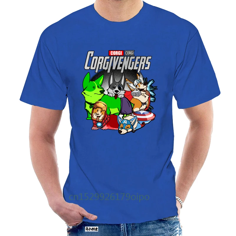 Футболка Corgi Corgivengers с изображением собаки влюбленного мстителя игровой Железный