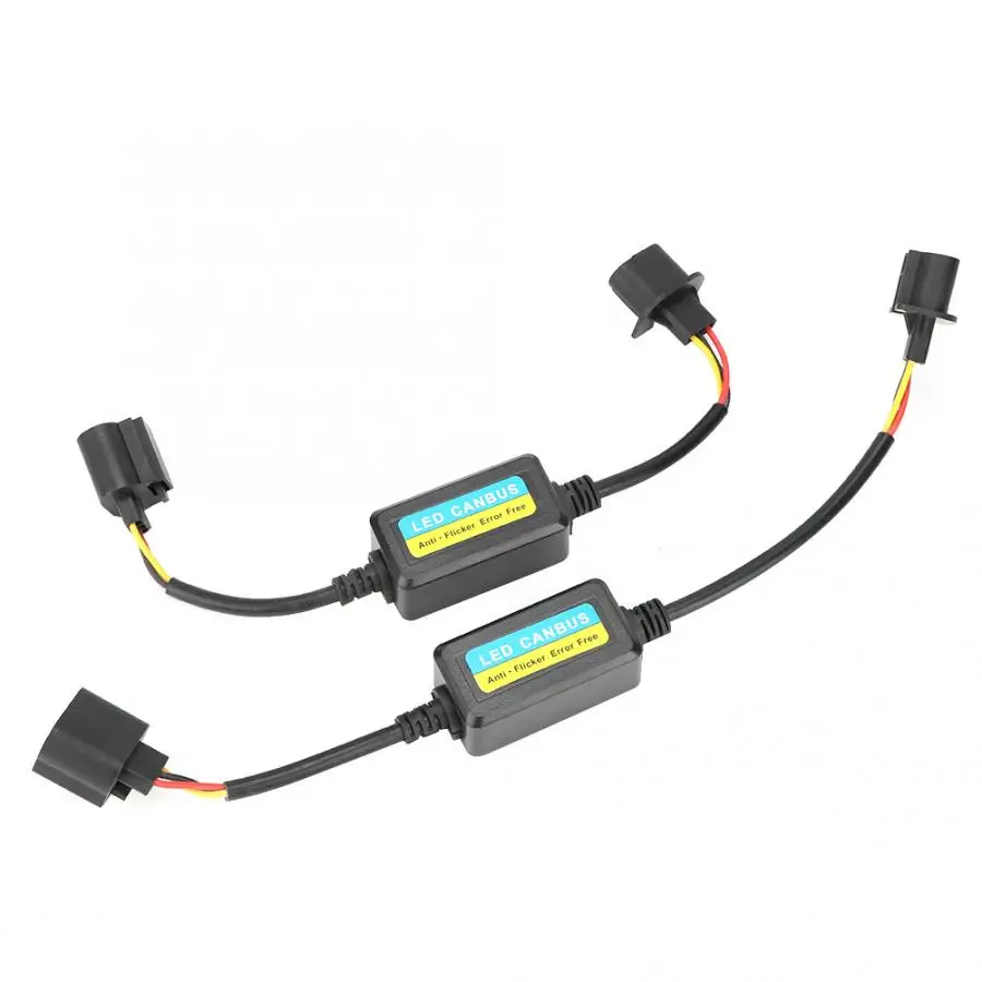 2 шт H13/9008 светодиодный декодер анти-мерцание флэш Ошибка Отмена DC12V-14V декодер фары