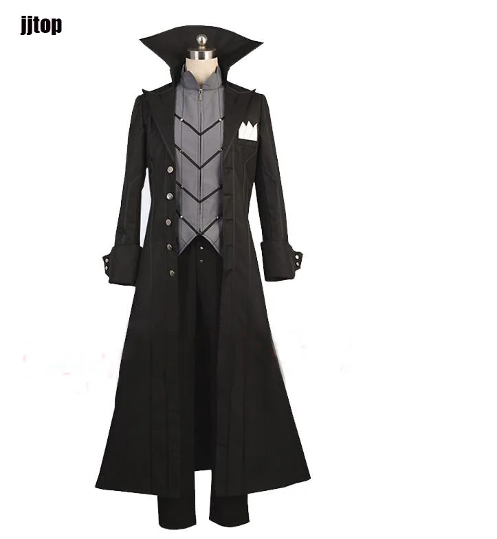 Persona 5 cosplay P5 Joker костюм куртка Ren Amamiya полный комплект Akira Kurusu униформа наряд мужские вечерние парик на Хэллоуин нарядная обувь