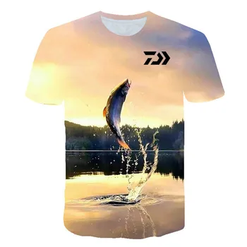 

2020NEW T Shirt Fishing Clothing Outdoor Sport Breathable Fishing Clothes Men Beach Printed T-shirt Top Man Short Sleeve Summer