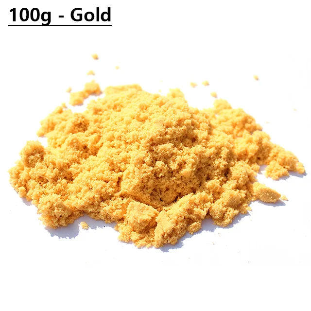 100g-Gold Sand 100 г/компл. песка клей для Slime глина Новинка пляжные игрушки модель песка глины динамический волшебные игрушки для песка для носки в подарок на Рождество для детей - Цвет: 100g-Gold Sand