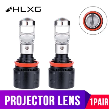 

HLXG H11 H8 H9 led Headlight Mini lampa Nebbia fog lights Projector Lens 12V 10000LM 6000K Auto Turbo Diodes lamp bulbs for cars