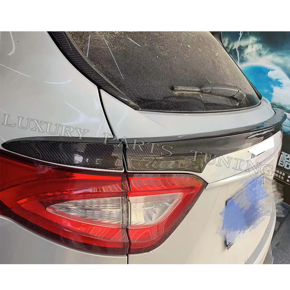 Levante углеродное волокно задний багажник спойлер для Maserati Levante внедорожник до 3 шт./компл